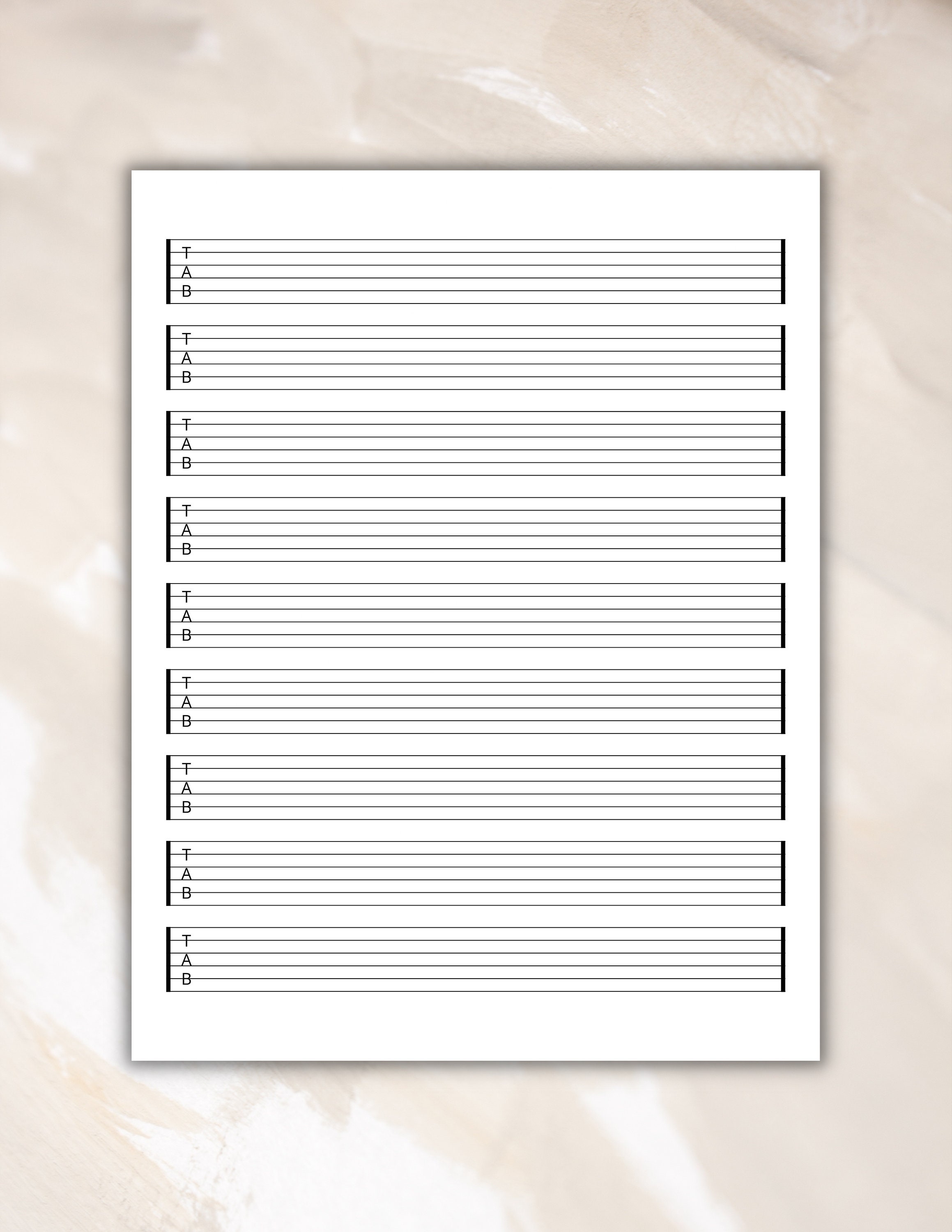 Blank Sheet Music Bundle, Printable Sheet Music, Printable Staff Paper ...