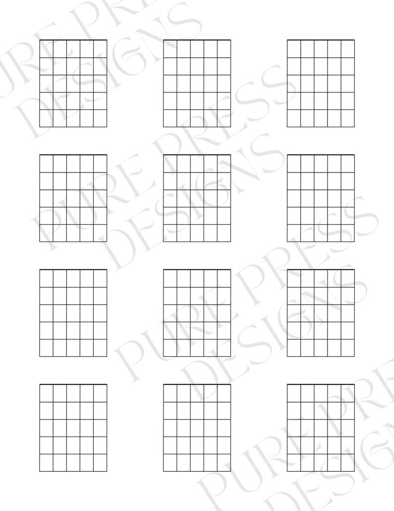 Guitar Printable Chord Charts, Blank Chord Chart, Music Teaching ...