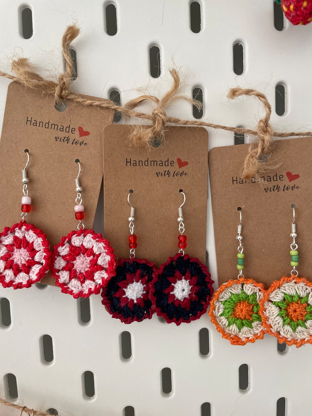 Mini Crochet Earrings Etsy