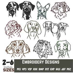 Dog embroidery designs, dog embroidery patterns,dog embroidery files Machine embroidery designs Pet Embroidery Puppy Embroidery Design.