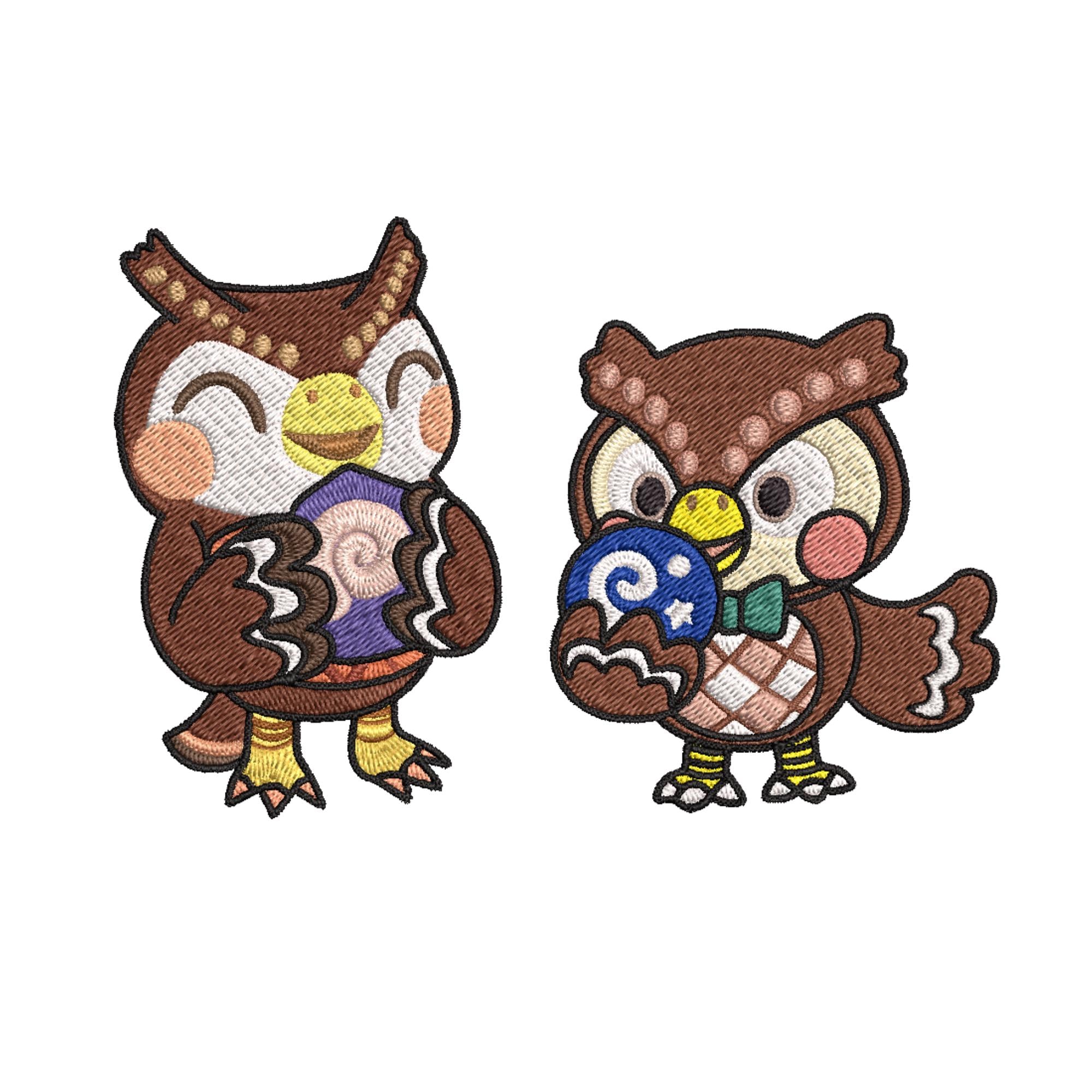 Owl Machine Embroidery Designs Night Bird Pattern Owl Embroidery Design ...