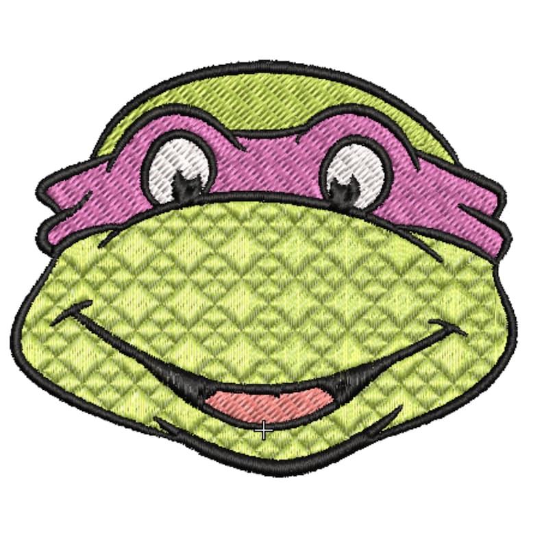 Turtle Superhero Embroidery Design Machine embroidery designs embroidery machine file pattern Cute Turtle Embroidery Design Ninja design. image 5