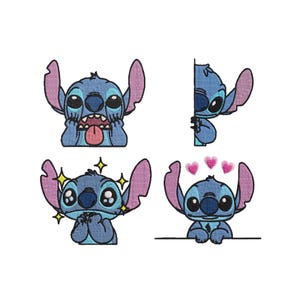 Stitch Embroidery Machine File Stitch Embroidery Design Embroidery Patterns MachineEmbroidery Designs Cute Baby Stitch Heart Lilo and Stitch image 5
