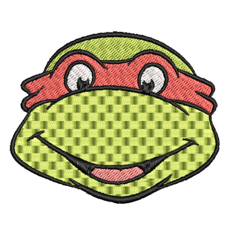 Turtle Superhero Embroidery Design Machine embroidery designs embroidery machine file pattern Cute Turtle Embroidery Design Ninja design. image 4