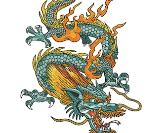 Dragon machine embroidery designs ,Dragon embroidery designs, Flying Dragon Chinese Dragon Machine Embroidery Dragon embroidery design