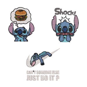 Stitch Embroidery Machine File Stitch Embroidery Design Embroidery Patterns MachineEmbroidery Designs Cute Baby Stitch Heart Lilo and Stitch image 3