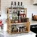 Kitchen Rack 3 Tier Bamboo Spice Rack Herb Jar Kitchen Shelf - Etsy