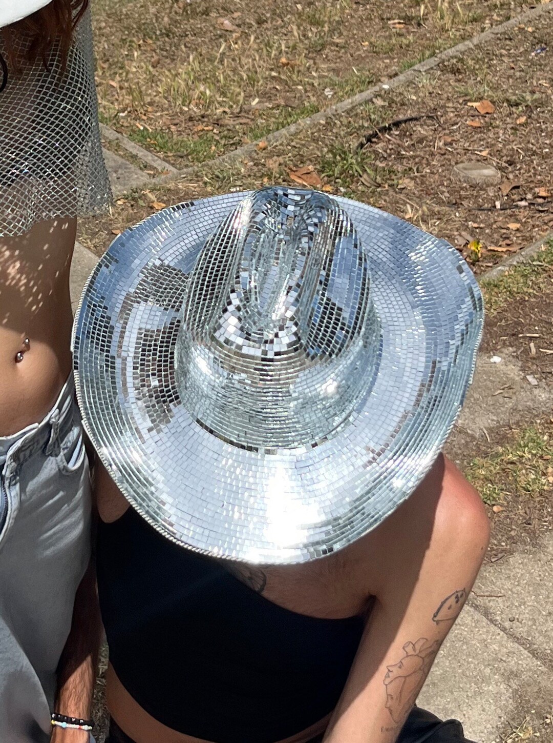 Disco Cowboy Hat/ Disco Ball Hat/ Bachelor Party Hat/ Beyonce