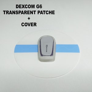 Parches transparentes y opción de cubierta para DexCom G6