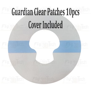 10 patchs transparents Guardian, avec housse incluse