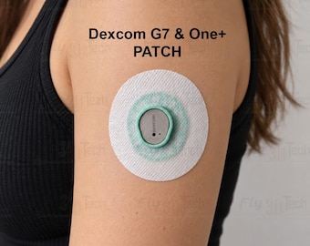 Dexcom G7 and Dexcom One+ Reusable Custom Flex Cover Include Sample Adhesive