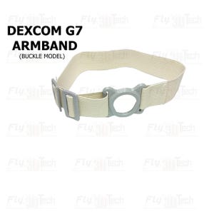 Dexcom G7 och G7 One+ armbandshållare | Säkert och bekvämt CGM-armband | Återanvändbart diabetestillbehör