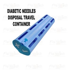 Estojo organizador para agulhas de diabéticos | Estojo de viagem para suprimentos de diabetes