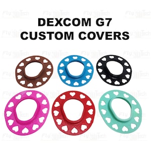 Funda flexible reutilizable personalizada para Dexcom G7 con adhesivo de muestra