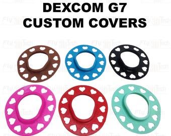 Dexcom G7 and G7 One+ Reusable Custom Flex Cover Include Sample Adhesive