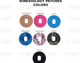 Medtrum Sensor Kinesio Patches – Skin Friendly & Durable ||  Pack of 20 Adhesives || Cover Included