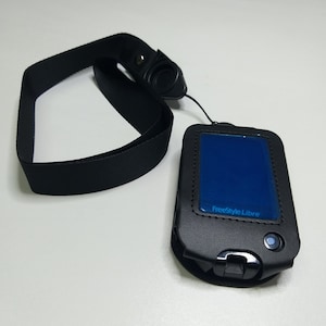 Custodia per diabete per Freestyle Reader 1, 2 o 3, cinturino con cordino