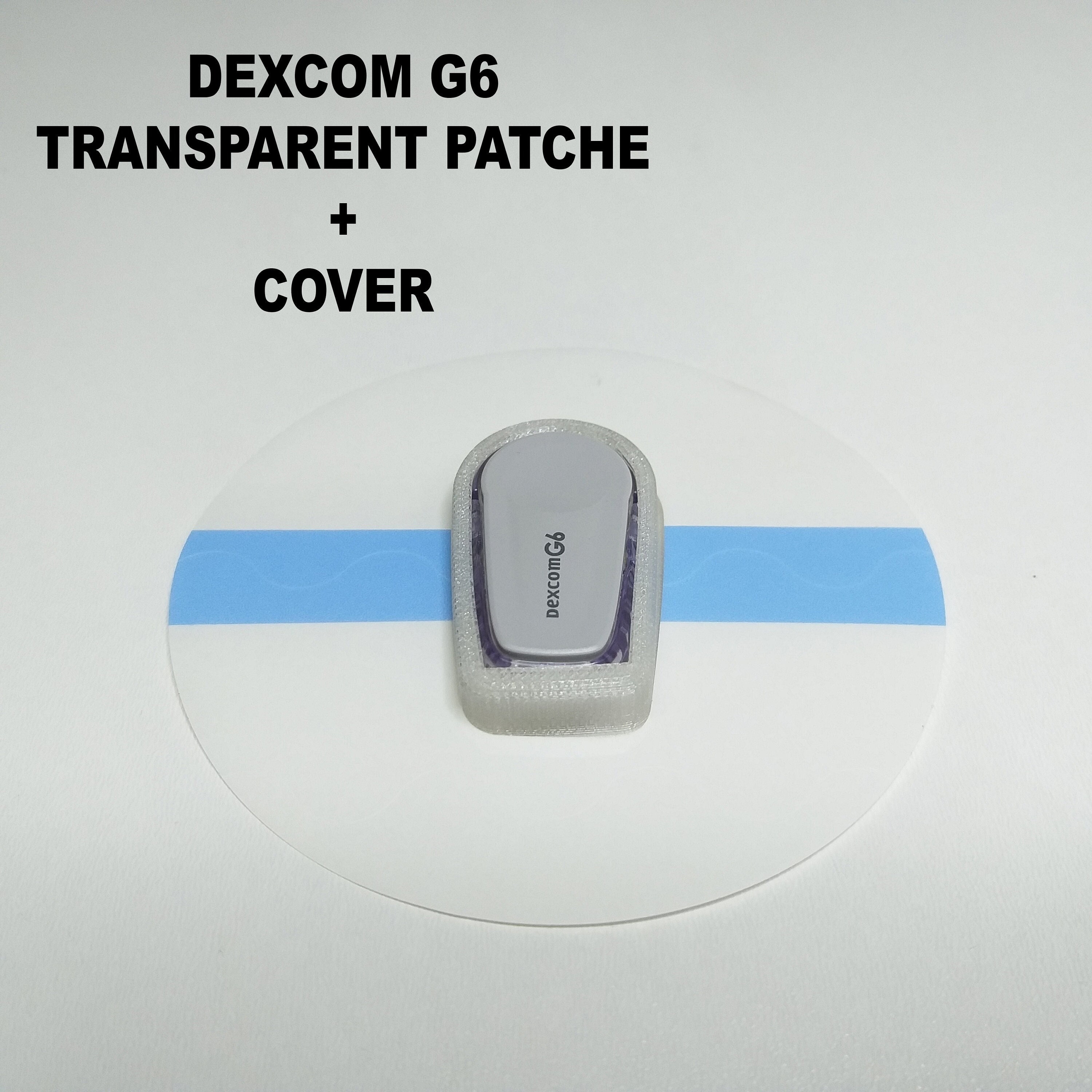 Flexible Dexcom G6 Cover Holds and Protects Sensor and Patch Over