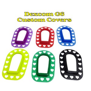 Dexcom G6 Custom Cover Reutilizável Flexível Armor Guard, Inclui Amostra de Adesivo Transparente