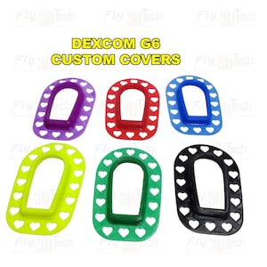 Dexcom G6 wiederverwendbare benutzerdefinierte Flex-Abdeckung mit Musterkleber