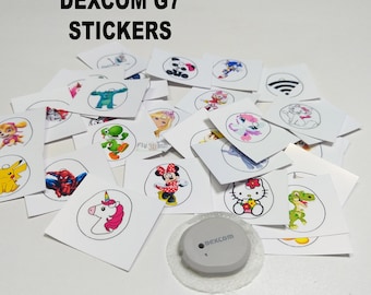 Dexcom G7 or G7 One Plus Stickers Waterproof Vinyl Decals (Pack of 3)