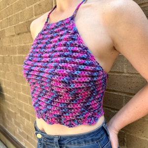 Crochet Halter Top Scalloped