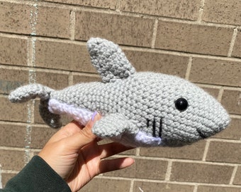 Shark Plushie | Crochet Shark | Amigurumi | Crochet Shark Plushie