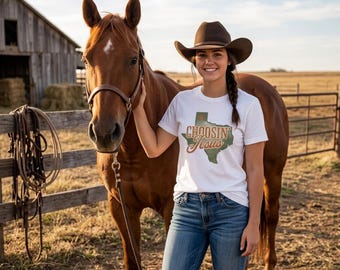 Choosin Jesus T-Shirt | Christian Country Shirt for Women | Faith Based Graphic Tee