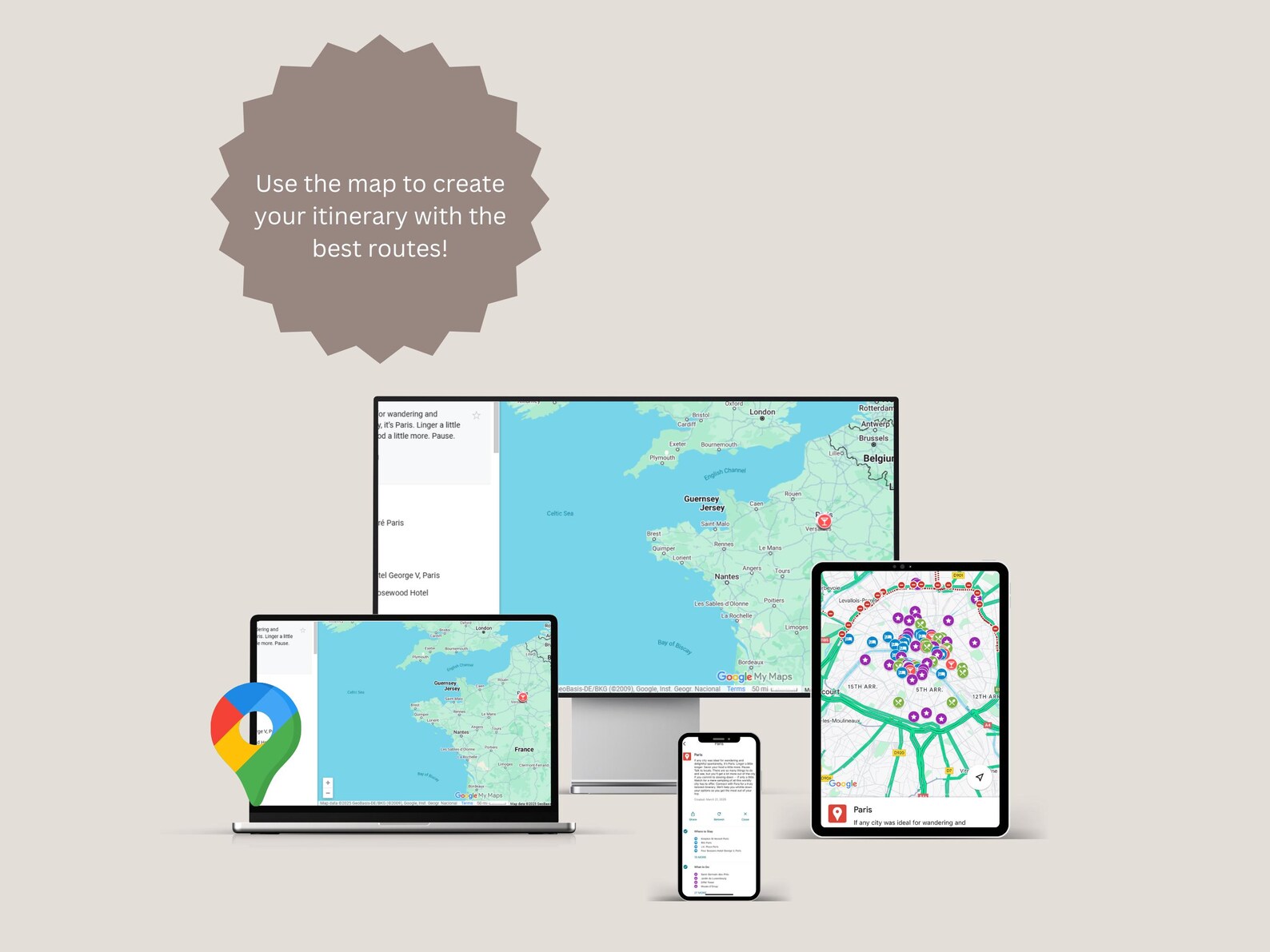 Ultimate Paris Travel Guide Map | Curated Paris Google Map With ...