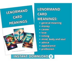 BEDEUTUNG DER LENORMAND KARTE | Lenormand Kartenlegen leicht gemacht | Lenormand Spickzettel.