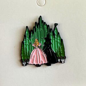 Broadway Wicked Enamel Pin – Elphaba Glinda Inspired Musical Theater Collectible Pin