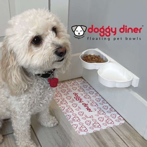 Doggy Diner™ wall-mounted food & water bowl system feat. Dappy Doggy™
