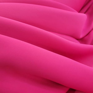 Tejido elástico en 4 direcciones color fucsia, 2,5 mm de grosor, neopreno/supertecno, 152 cm - Decoración para vestido, pajarita, diseño estructurado, bolso, accesorio para el pelo, Mardi Gras