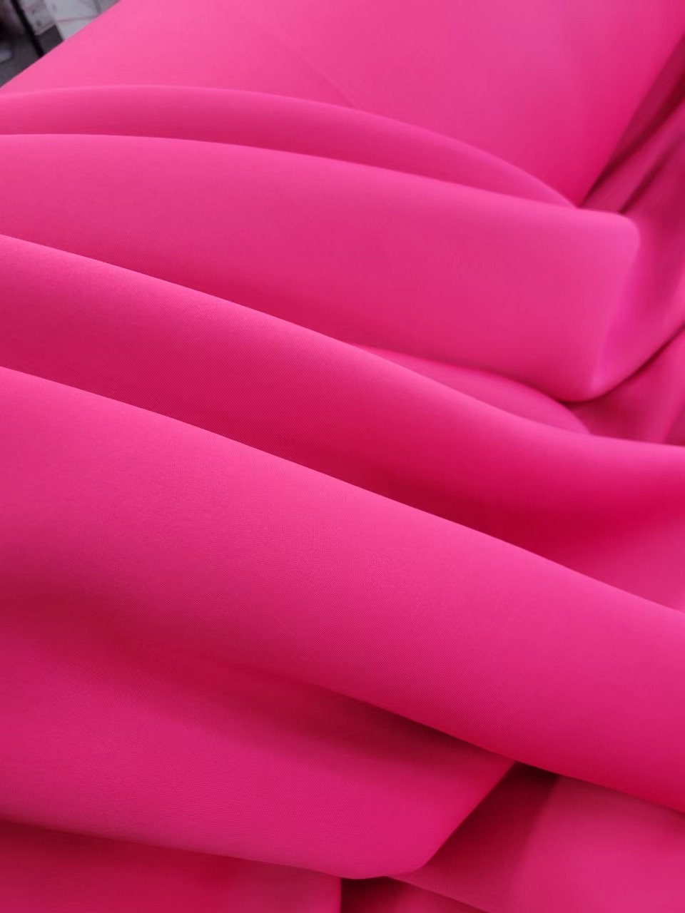 Hot Pink Neon Knit Fabric by the yard Hot Pink Neon solid Techno fabric Hot  Pink Neon Fabric by the yard - 1 Yard Style 412