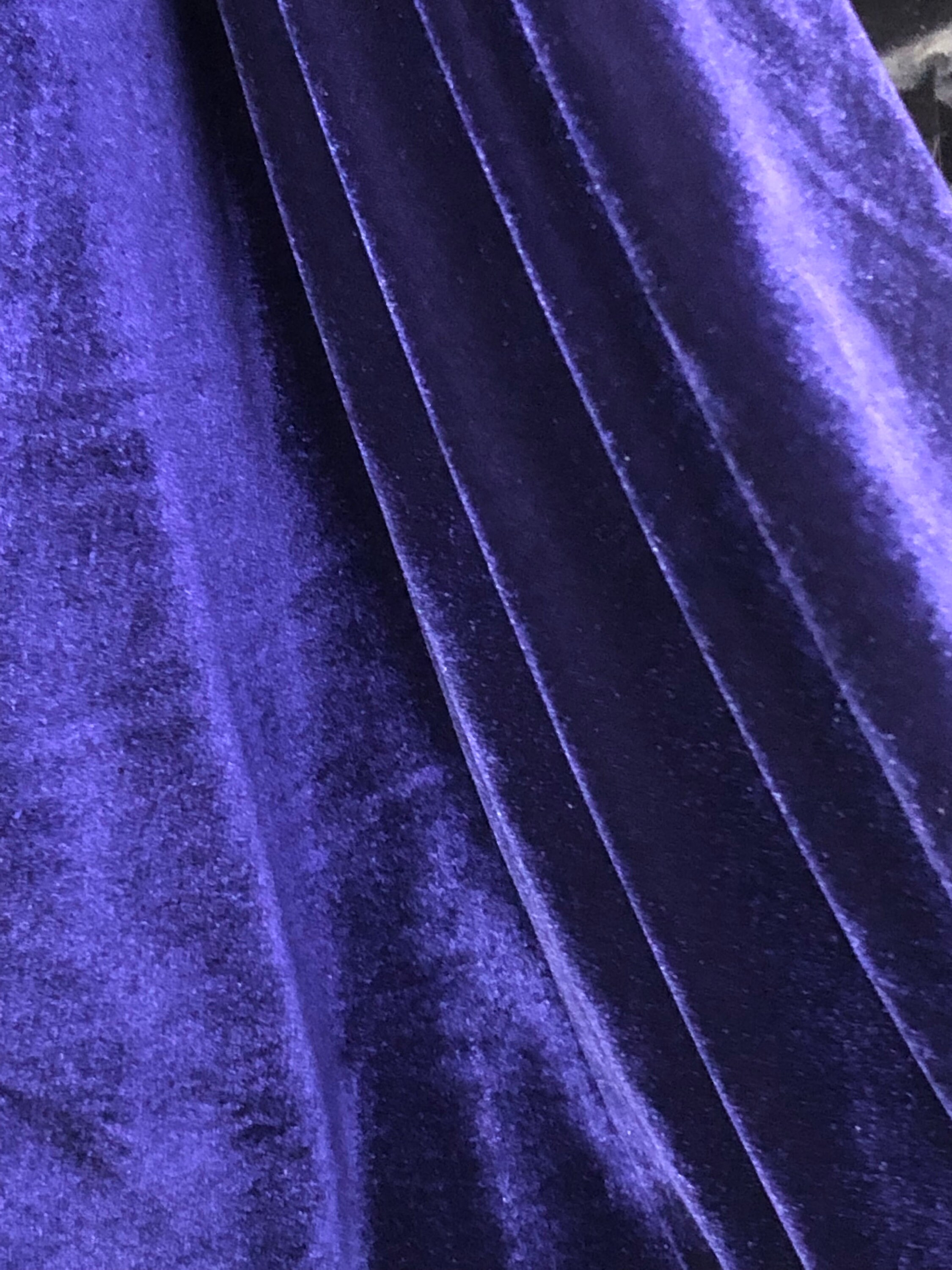 Knitted Velour Dress Fabric 4-way Stretch Velvet – Purple