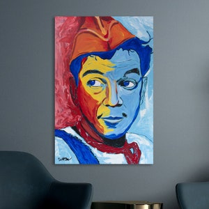 Cantinflas Canvas Wall Art Print, Home decor, Mexican Restaurant Decor