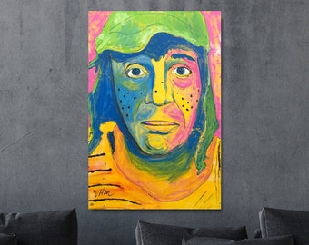 El Chavo del Ocho Canvas Wall Art Print, Home Decor, Mexican Art, Mexican Restaurant Decor