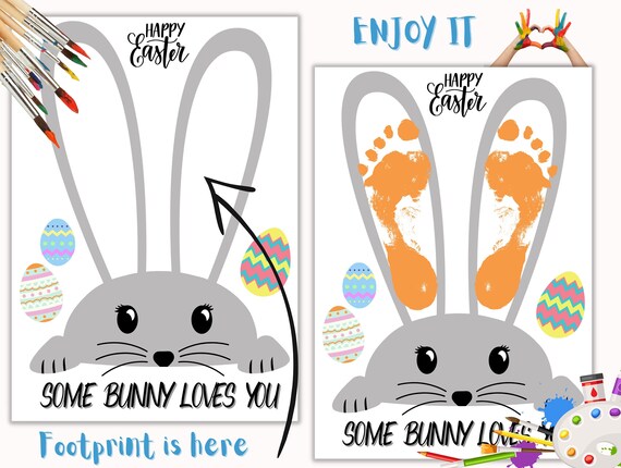 30 impronte di coniglietti pasquali, piedi di coniglio per bambini, gioco di Pasqua, ideale per uova di Pasqua e caccia al tesoro, dimensioni 11 cm
