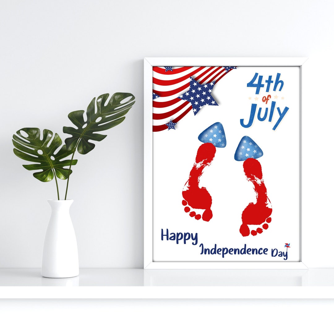 4th july handprint craft