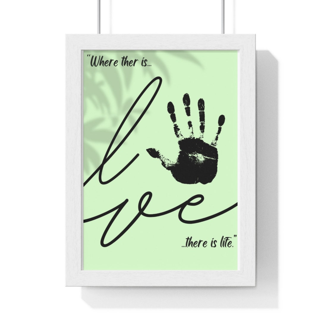 Handprint Footprint Art Craft Love Valentine's Day Etsy