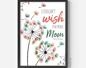 Christmas Handprint Footprint DIY Art Craft Bundle, Wish You Marry Christmas Handprint, Printable Fingerprint Footprint, Baby Toddler Craft