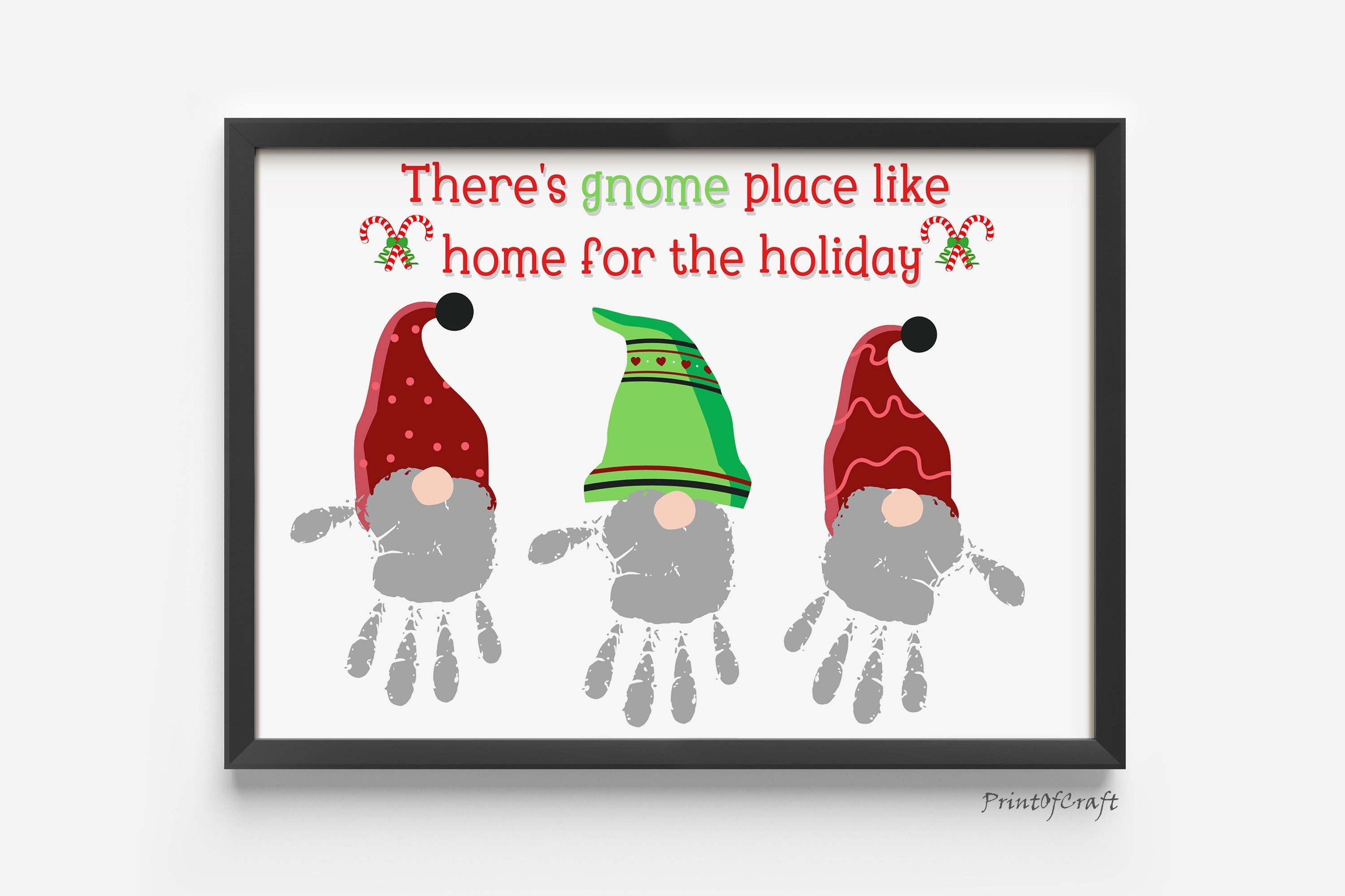 42 Adorable Gnome Crafts for Kids They Can't Help But Love! 11 Gnome Christmas Handprint Art Craft, Christmas Footprint Printable,…