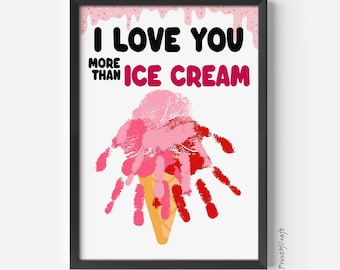 Valentines Day Handprint Craft, Handprint Art Craft, Valentines Day Baby Gift, Valentines Day Card, Preschool Toddler Craft, Keepsake Memory