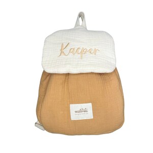 Sac à dos personnalisé en mousseline de chameau pour les tout-petits - Sac d’école d’été pour enfants, idée cadeau personnalisable