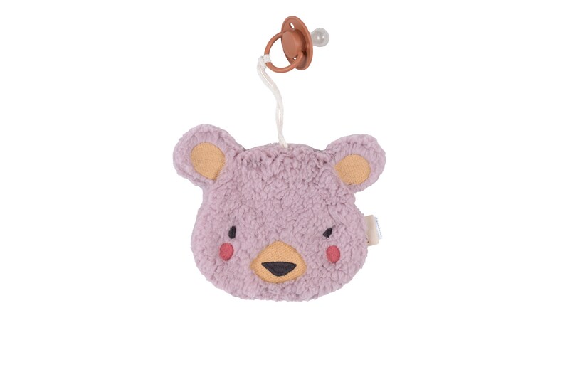 Pacifier holder/cuddly toy teddy pink zdjęcie 1