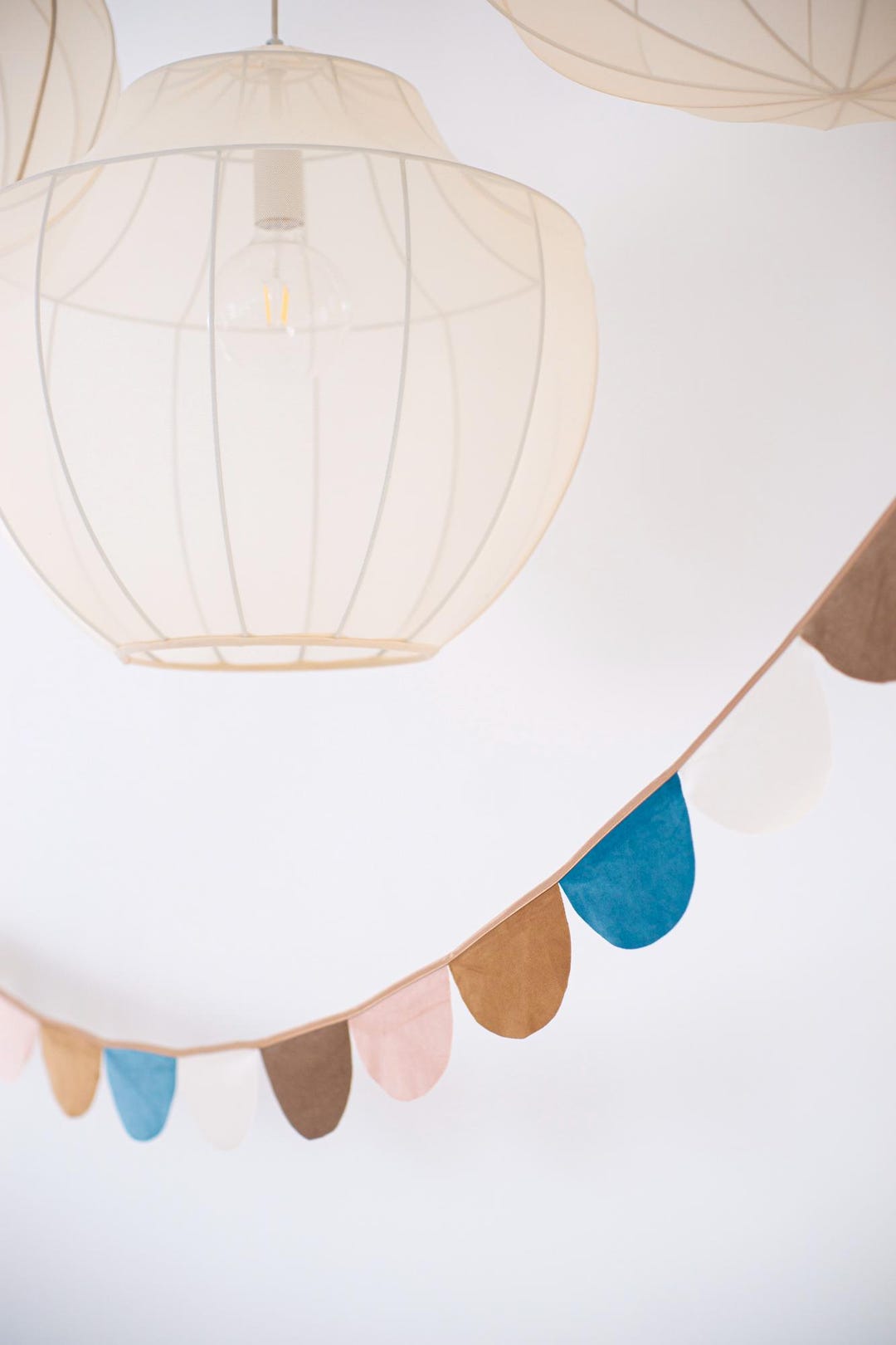 Multicolor Velvet Garland: Colorfull Kids Room Decor, Colorful Party ...
