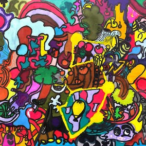 Vivid Entanglements è il lavoro di mio figlio di 9 anni, di nome Efrem.