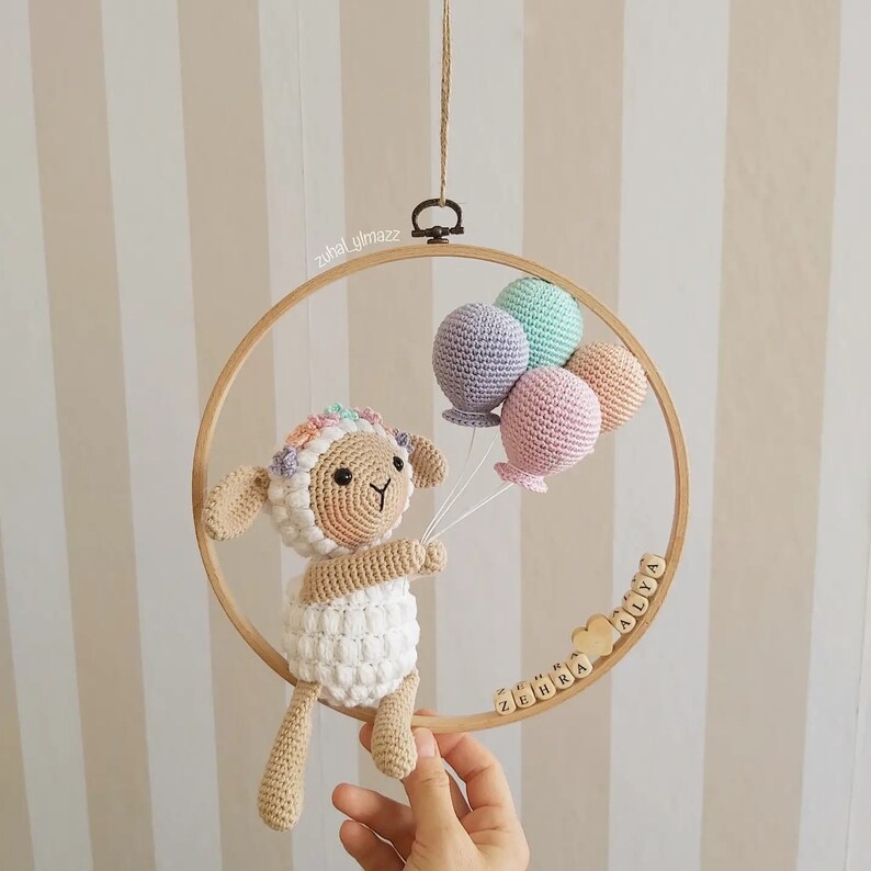 Baby Room Door Decoration Crochet Wreath Decor New Born Baby Etsy
