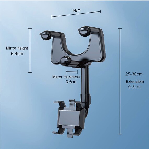 AISEN Rückspiegel Handyhalter, drehbar und einziehbar Auto