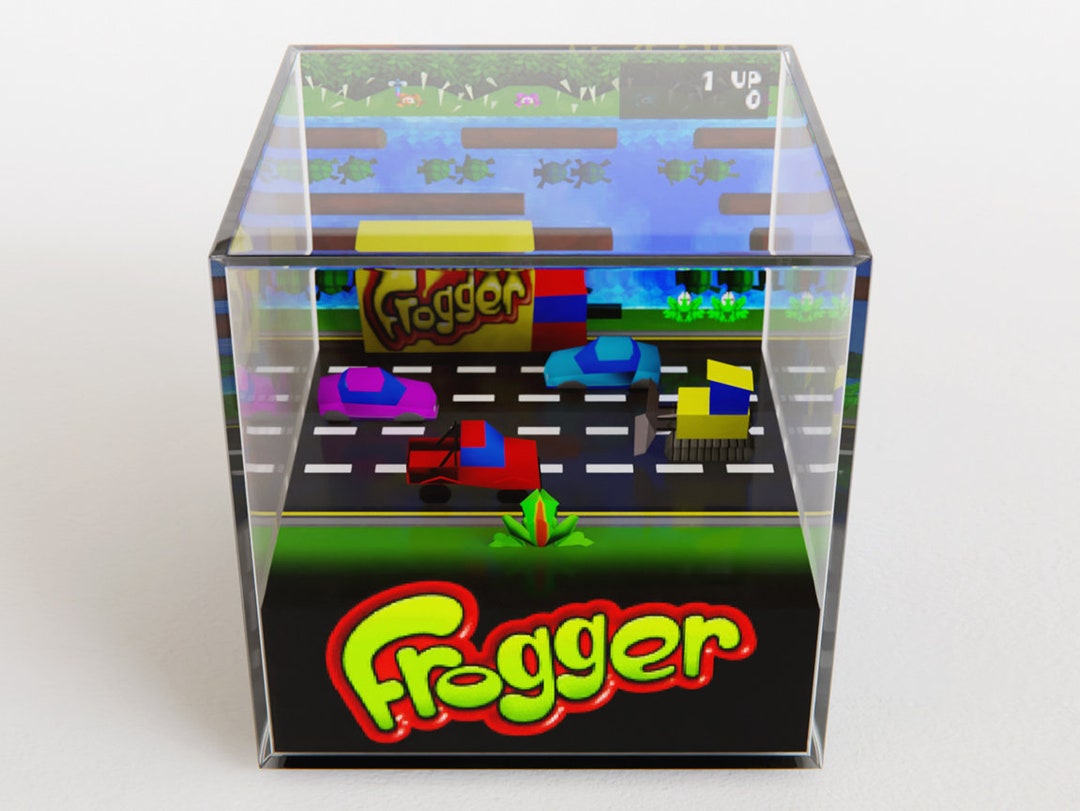 Sound Diorama Cube Frogger retro Level 1 Playstation Etsy